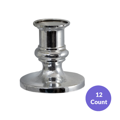 2.5" Candle Plastic Holder – 1 Dozen per Bag
