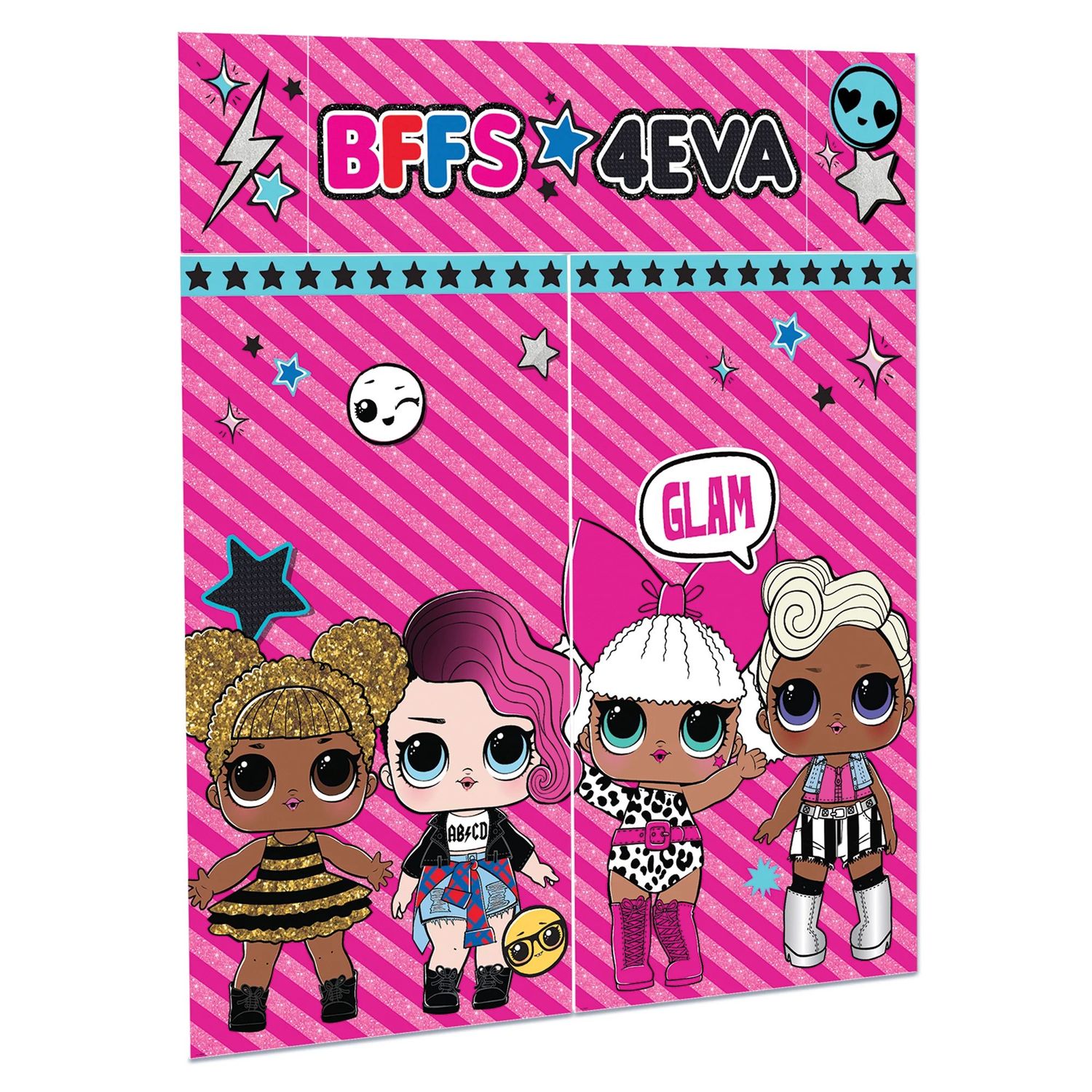 L.O.L. Surprise! Together 4-Eva Plastic Scene Setters, 6.25ft