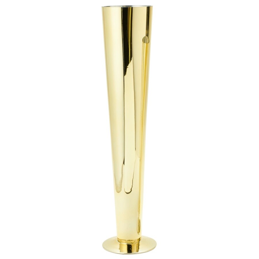 Trumpet Glass Vase 24", Color: GOLD