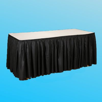 17' L X 29" H POLYESTER 6' TABLE SKIRT, 1 PC/PACK,