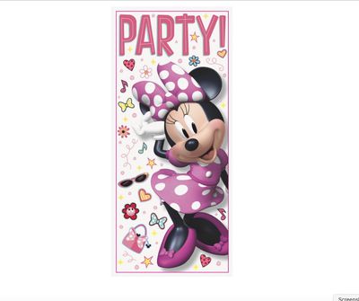 Disney Iconic Minnie Mouse Door Poster 27"x60"