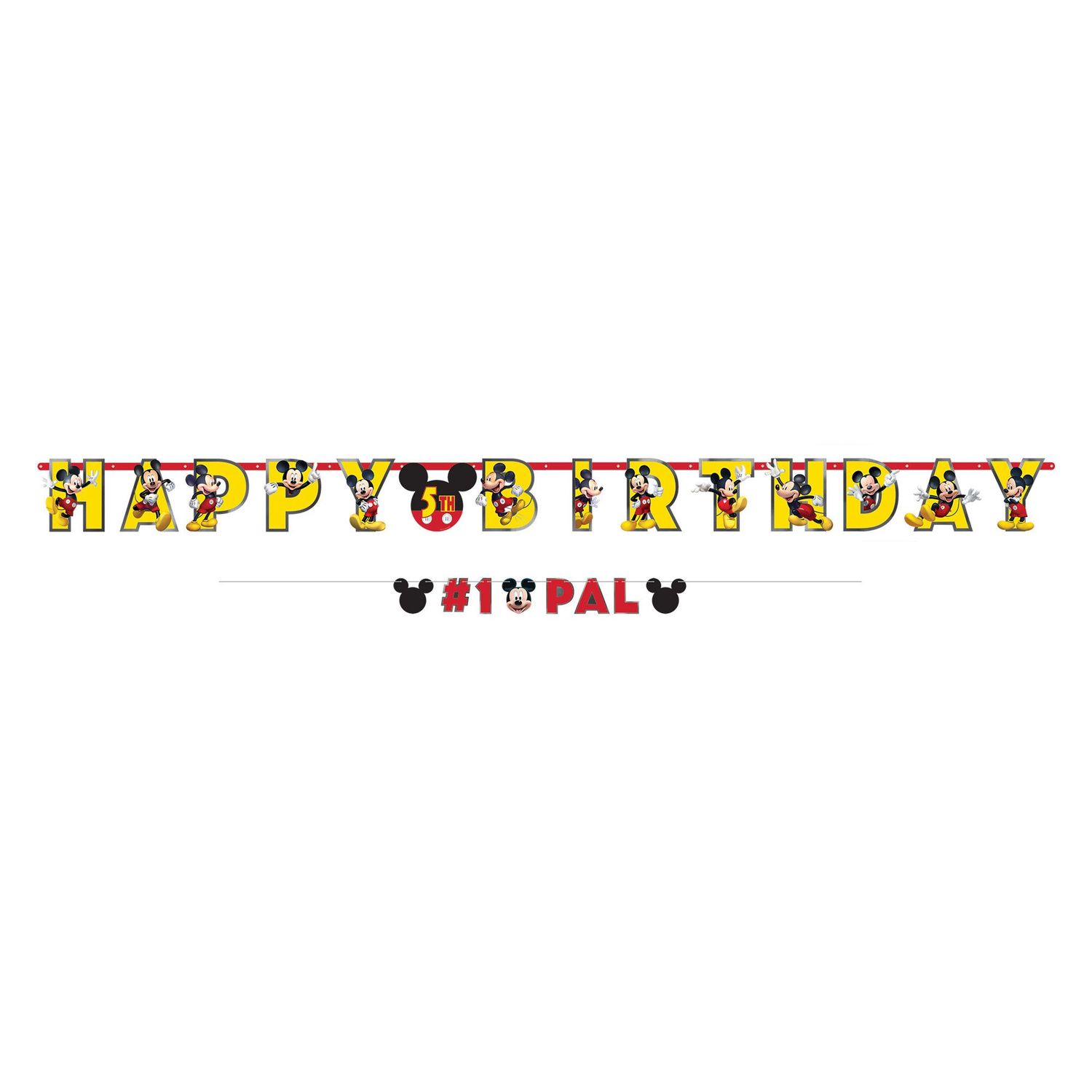 Mickey Mouse Forever Personalized Birthday Banner Kit 2ct