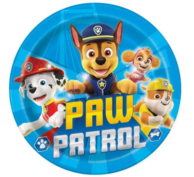 Paw Patrol Round 9" Dinner Plates 8ct