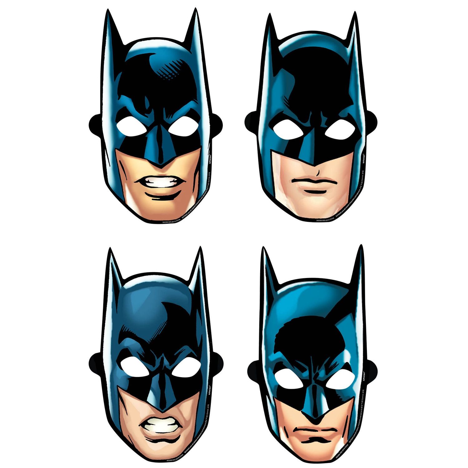 Bat Man Masks 8ct