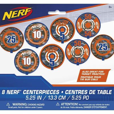 Nerf Bullseye Decorations 8ct