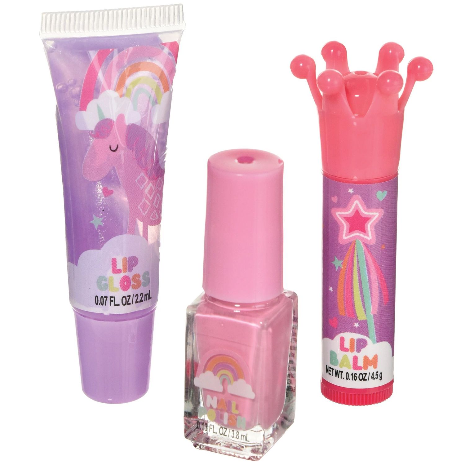 Rainbows &amp; Unicorns Makeup &amp; Nail Set, 3pc