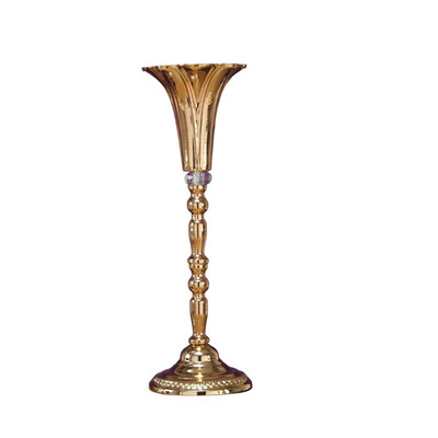 17" X 6 " METAL TULIP VASE, 1 PC/BOX