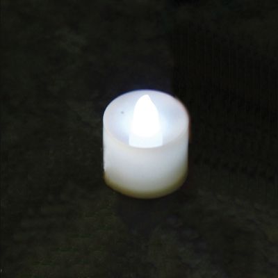 LED TEA LIGHT, 1.5"D x 01.25"H, 1 DOZ/PACK WHITE