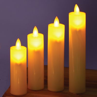 1.5" SWINGING CANDLE, S/4, H4",5",6",7", 1-S/4/BOX