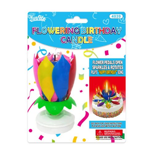 Lotus candle w/music