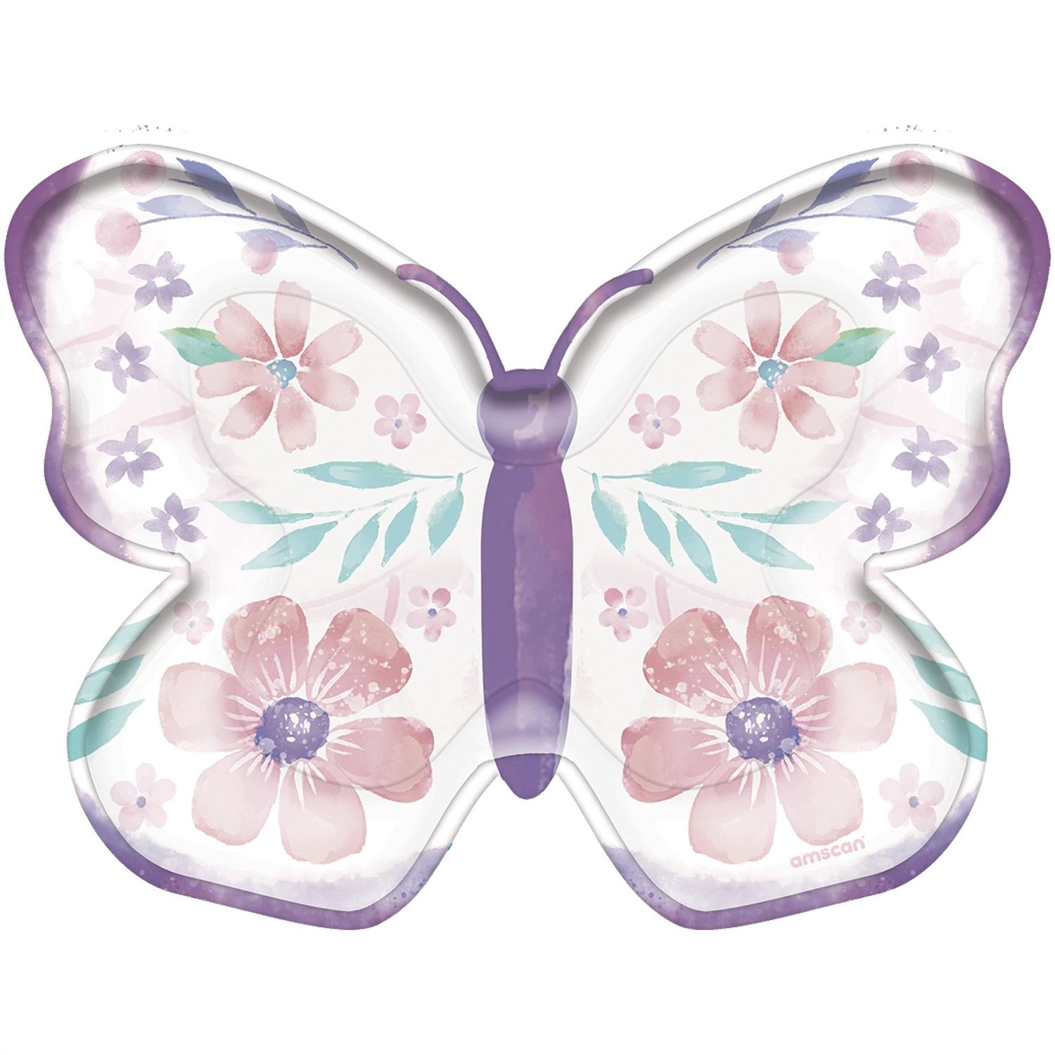 Butterfly-Shaped Flutter Dessert Plates, 8.75in, 8ct