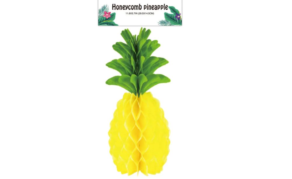 Honeycomb pineapple 11.6x5.7"