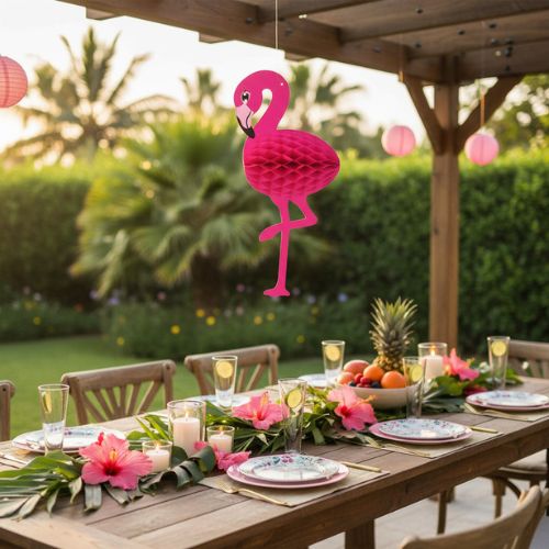 Honeycomb flamingo 15.7x 6.7