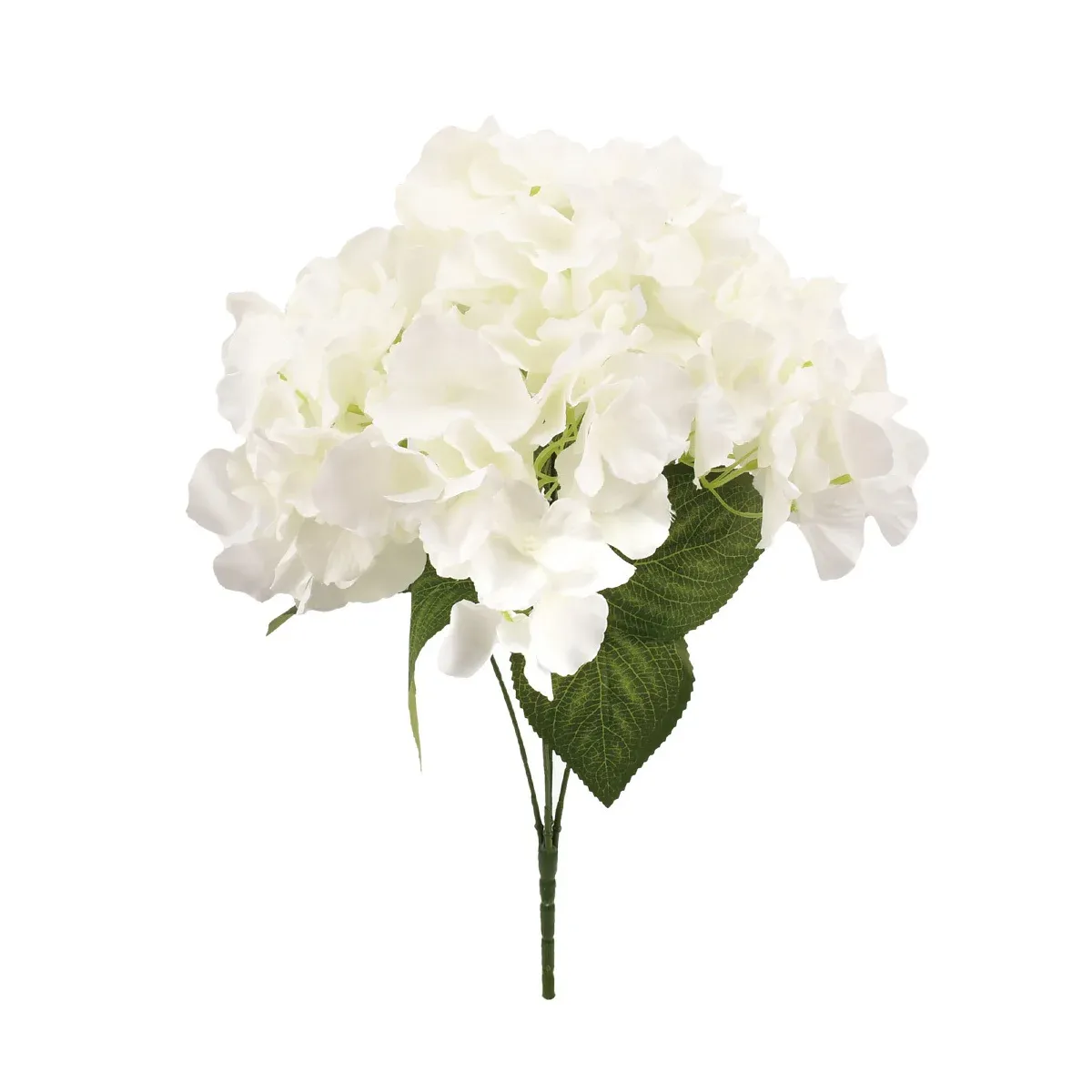 19" HYDRANGEA BUSH, Color: WHITE
