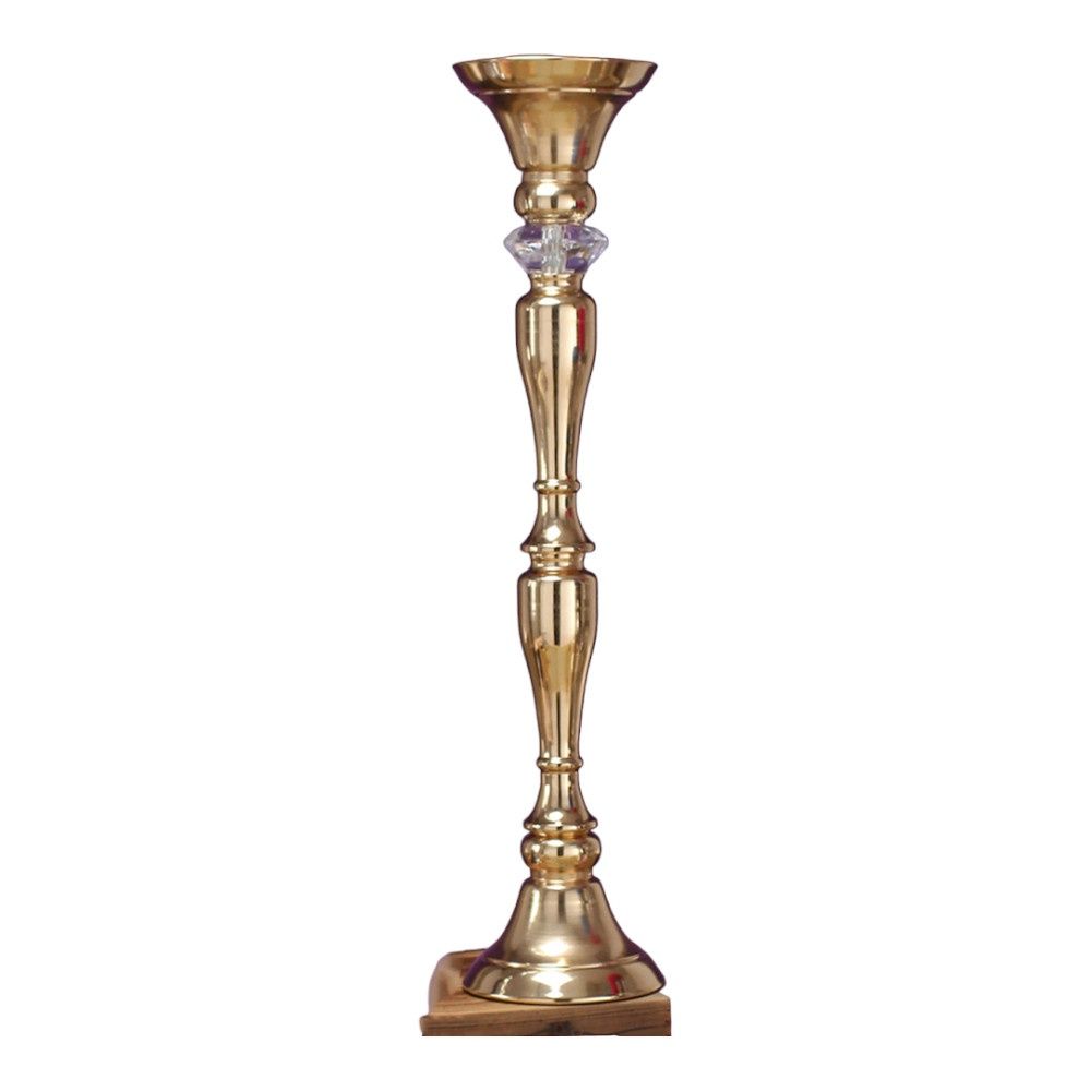 Metal Centerpiece Stand – 27.5" x 6.75", 1 Pc/Box, Color: GOLD