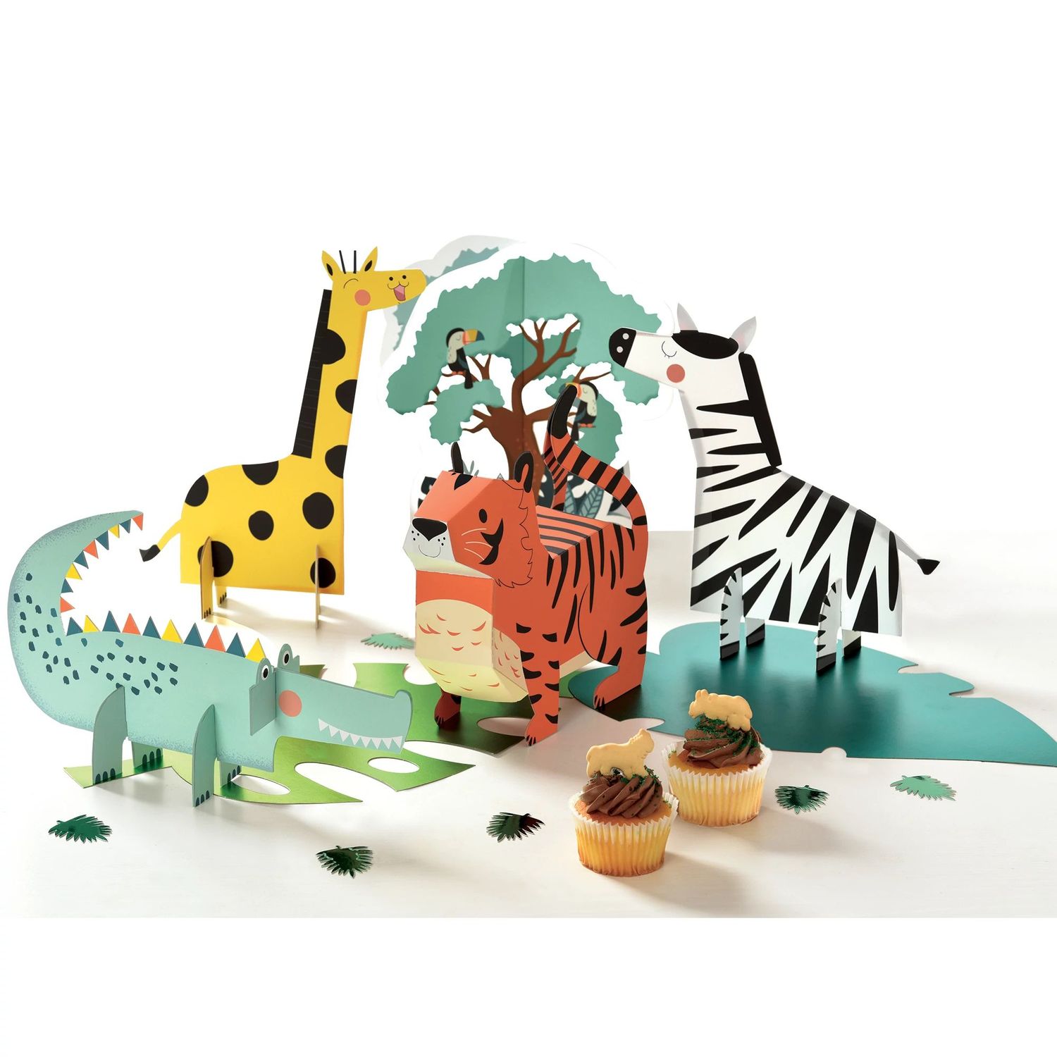 Get Wild Jungle Cardstock Table Decorating Kit, 5pc