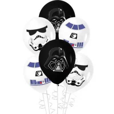 6ct, 12in, Star Wars Galaxy of Adventures Latex Balloon Decorating Kit