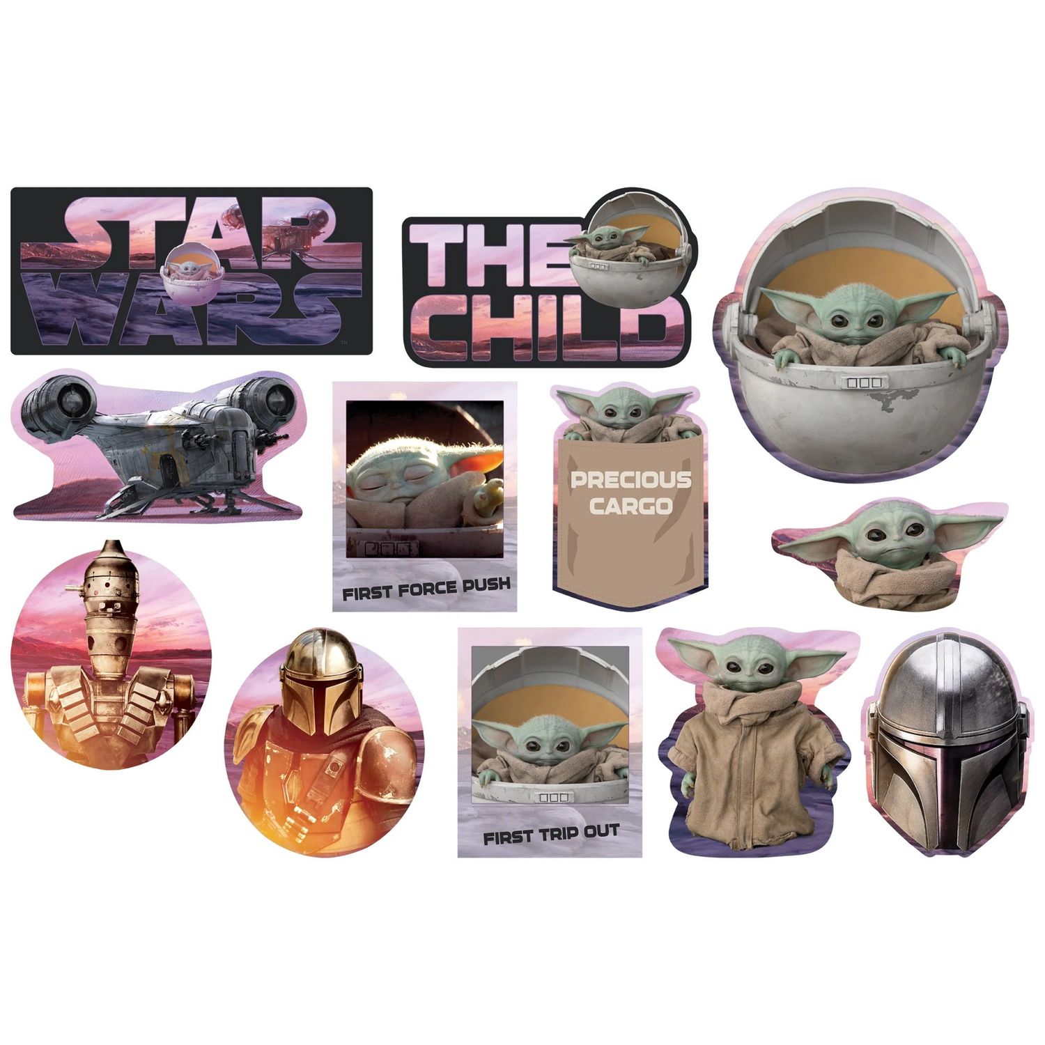 The Child Cutouts 12ct - The Mandalorian