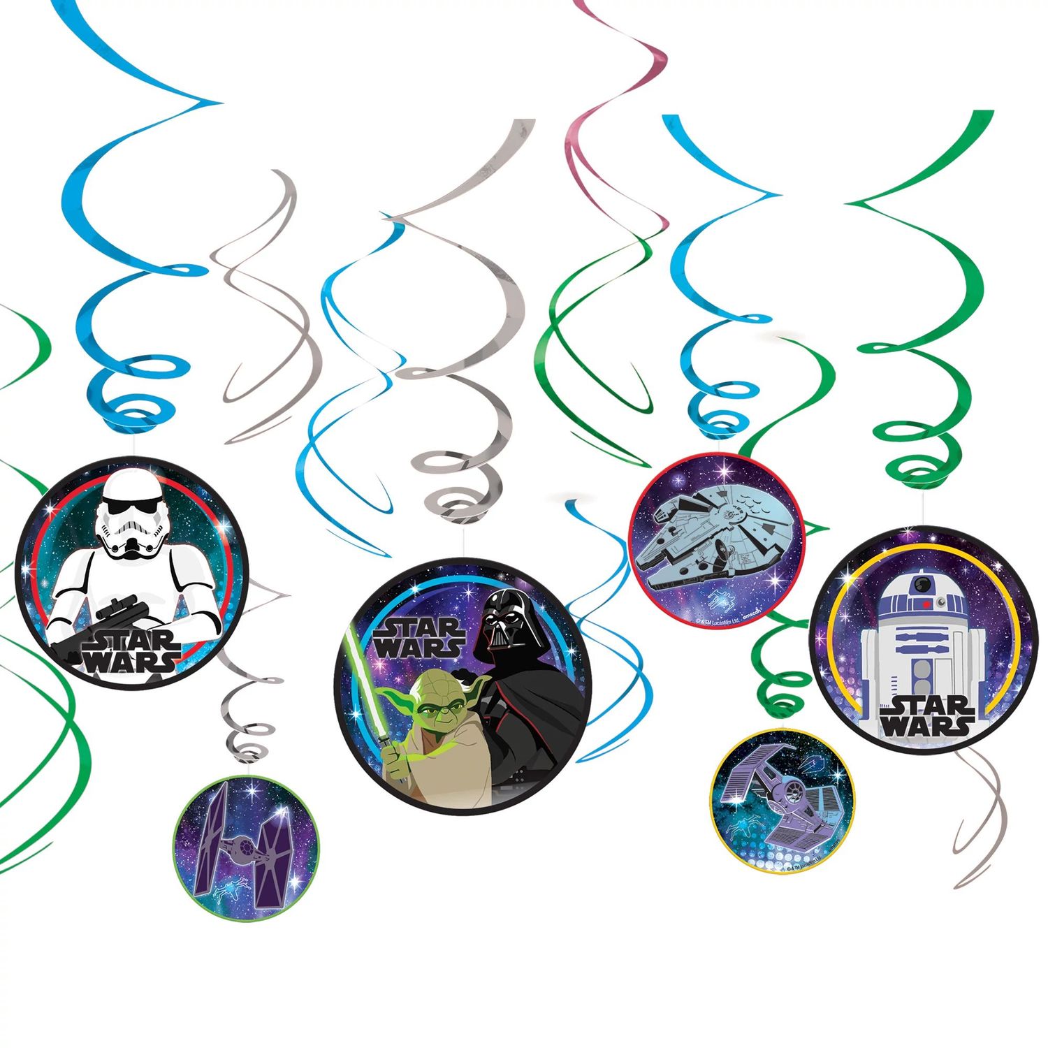 Star Wars Galaxy of Adventures Swirl Decorations, 12ct