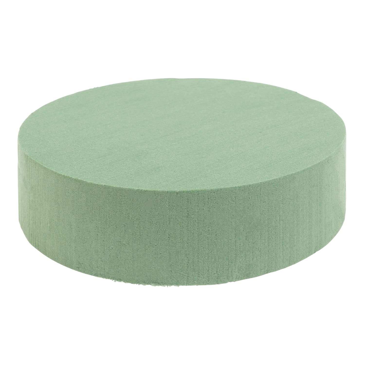 Premium Round Floral Foam Solid Block 3" x 1½"