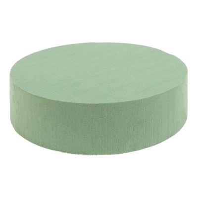 Premium Round Floral Foam Solid Block 6½" x 1¾"
