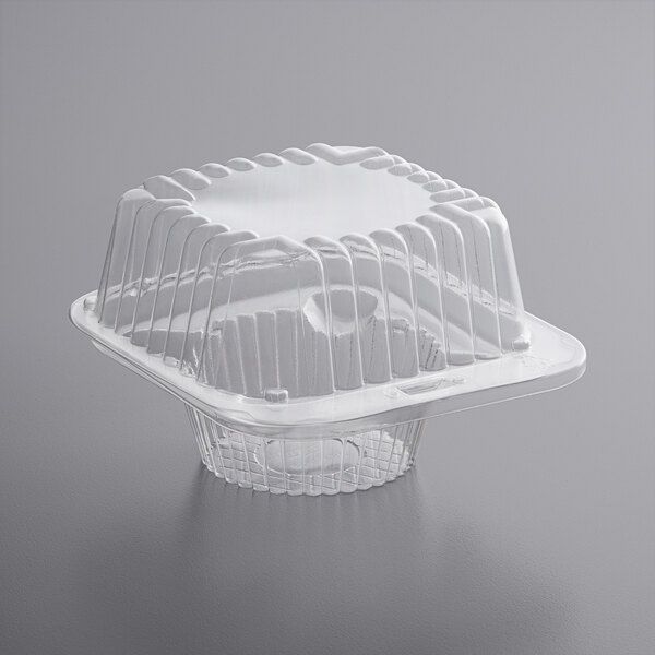 Compartment Clear PET Plastic Cupcake / Muffin Container 25ct per pack