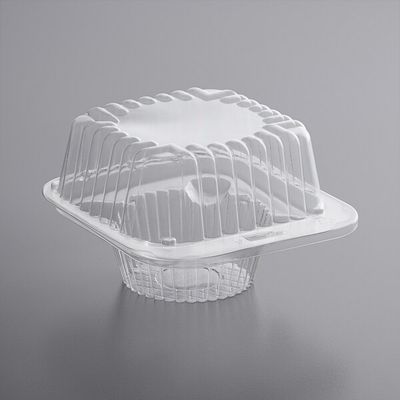 Compartment Clear PET Plastic Cupcake / Muffin Container 25ct per pack