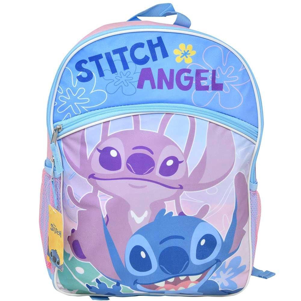 Stitch &amp; Angel  16" Backpack with 1 front pocket