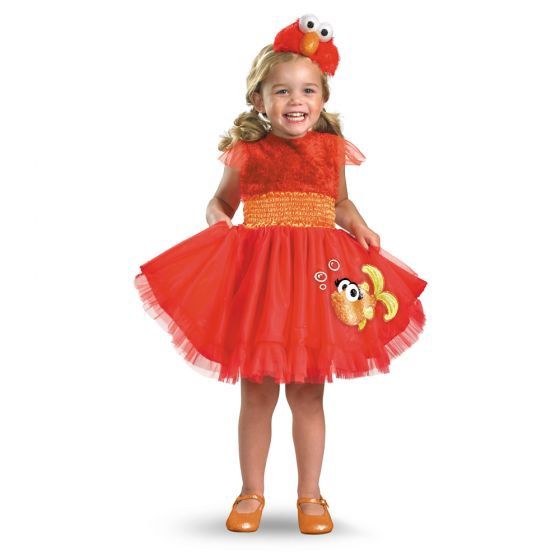 Elmo Costume with Dress and Character Headband, Size: 2T