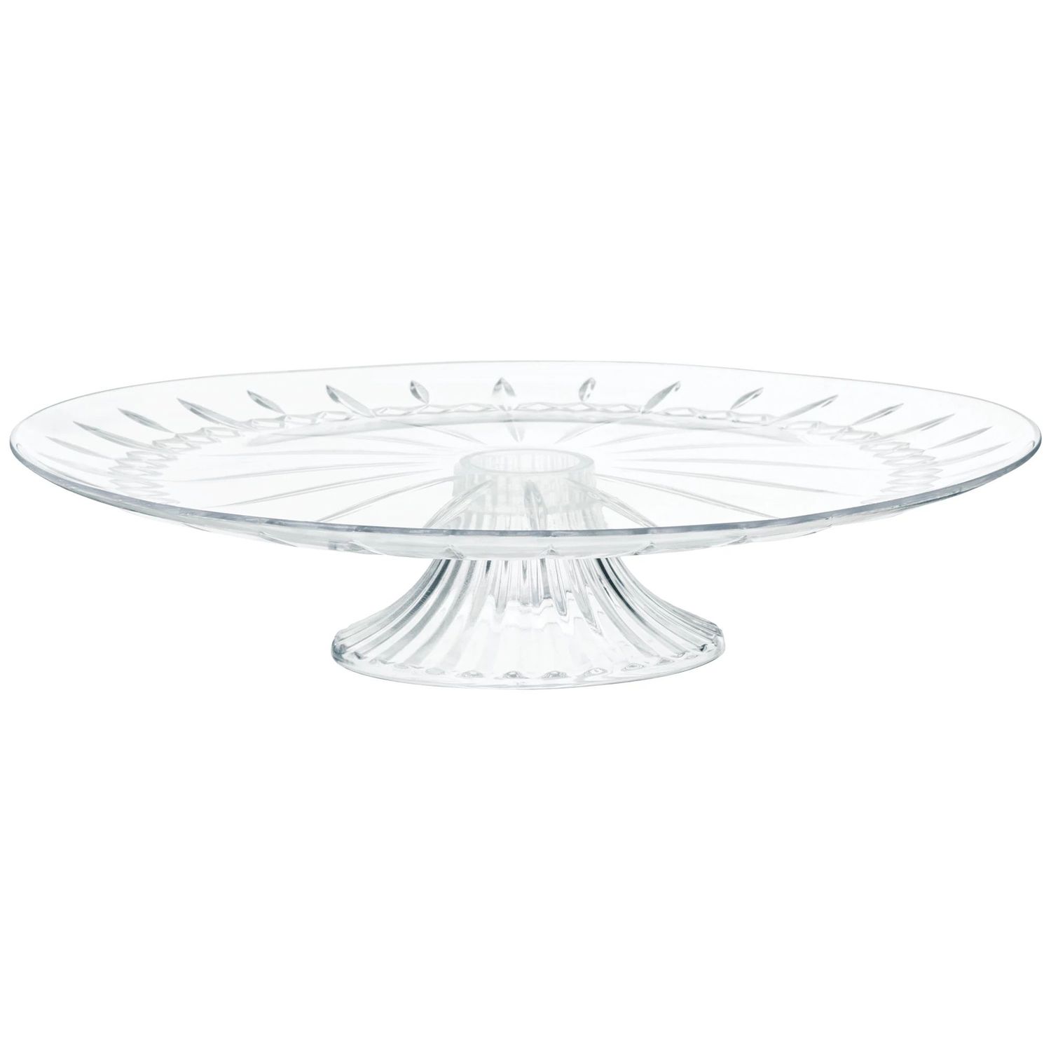 Crystal Clear Plastic Cake Stand, 13in