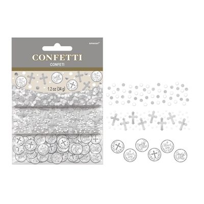 White &amp; Silver Holy Day Confetti 1.2oz