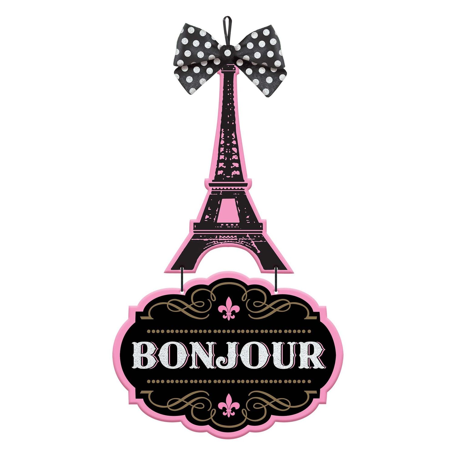 A Day in Paris Bonjour Sign