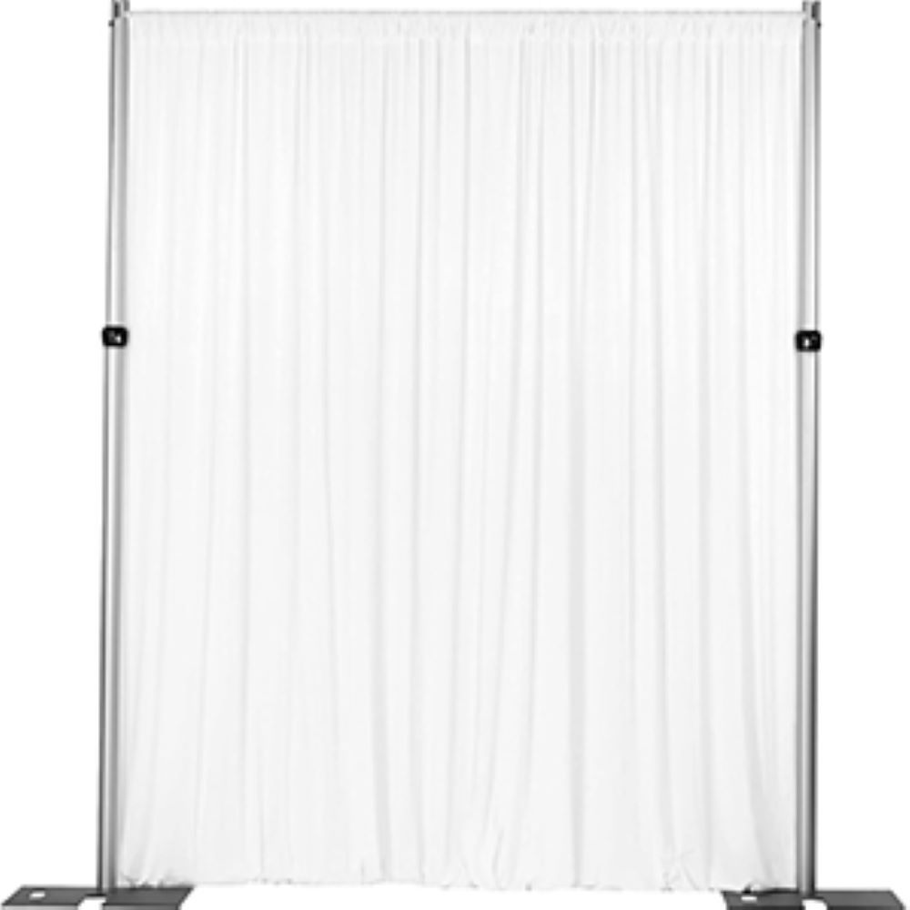 60"W x 12FT Height  SPANDEX BACKDROP CURTAIN, 1 PC/BAG, Color: White