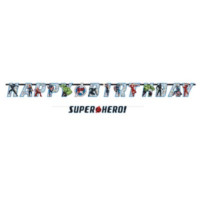 Marvel Powers Unite Personalized Birthday Banner Kit 2ct