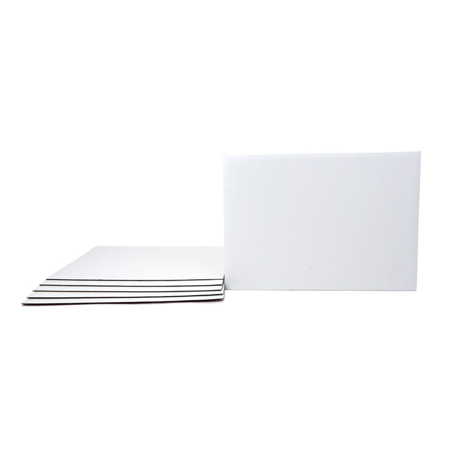Rectangle ¼ Sheet Cake Board 10" x 14" 6pc/pack - White