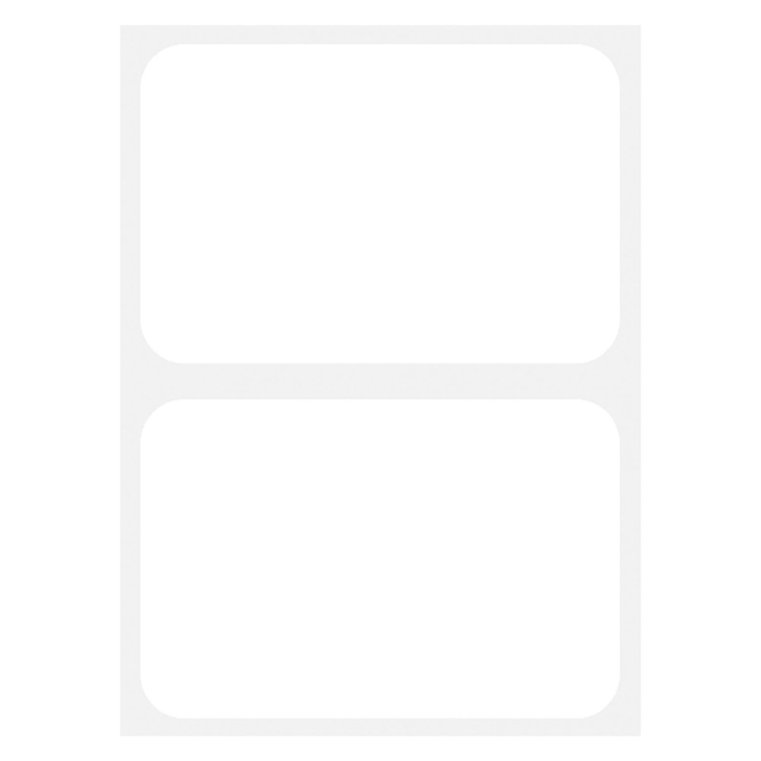 White Name Badges 100ct