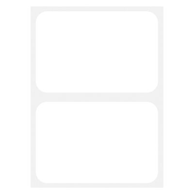 White Name Badges 100ct