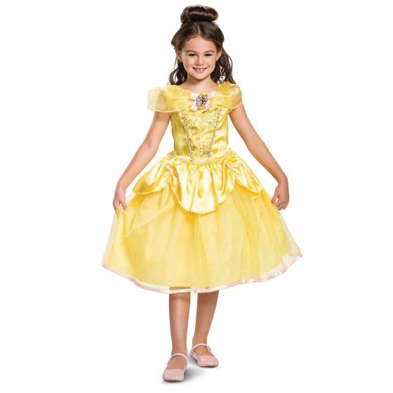 Belle Classic Costume Dress with Character Cameo, Size: 3T-4T
