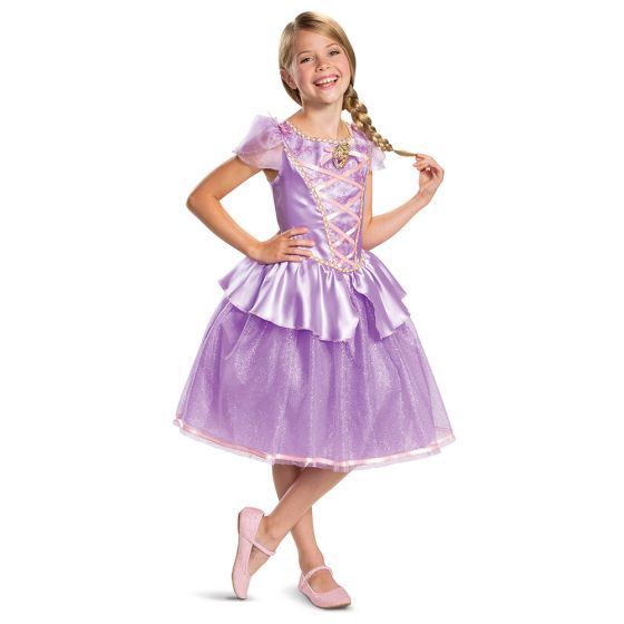 Rapunzel Classic Costume Dress with Character Cameo, Size: 3T-4T