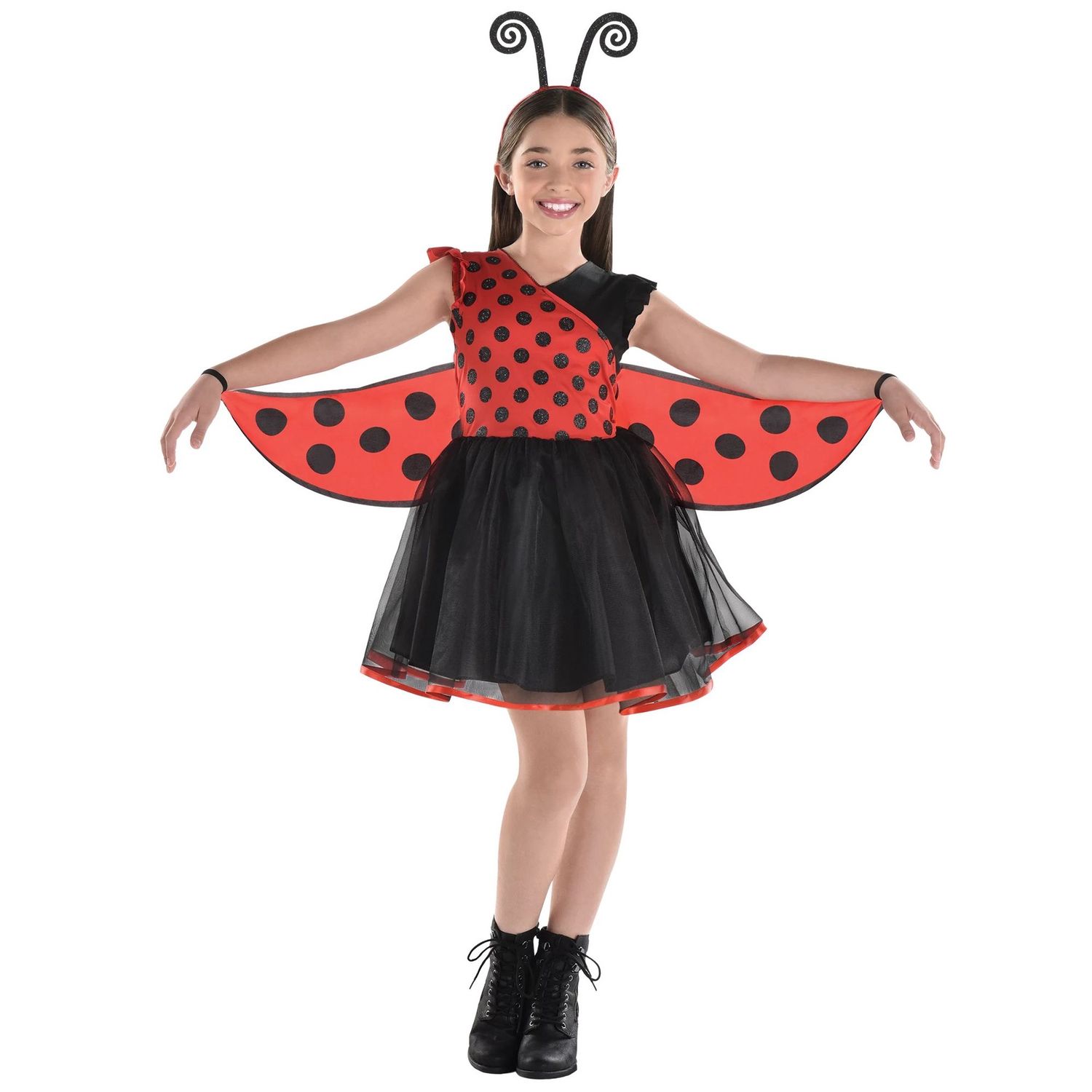 Kids' Ladybug Dress Costume, SIZE CHECK: 3T-4T