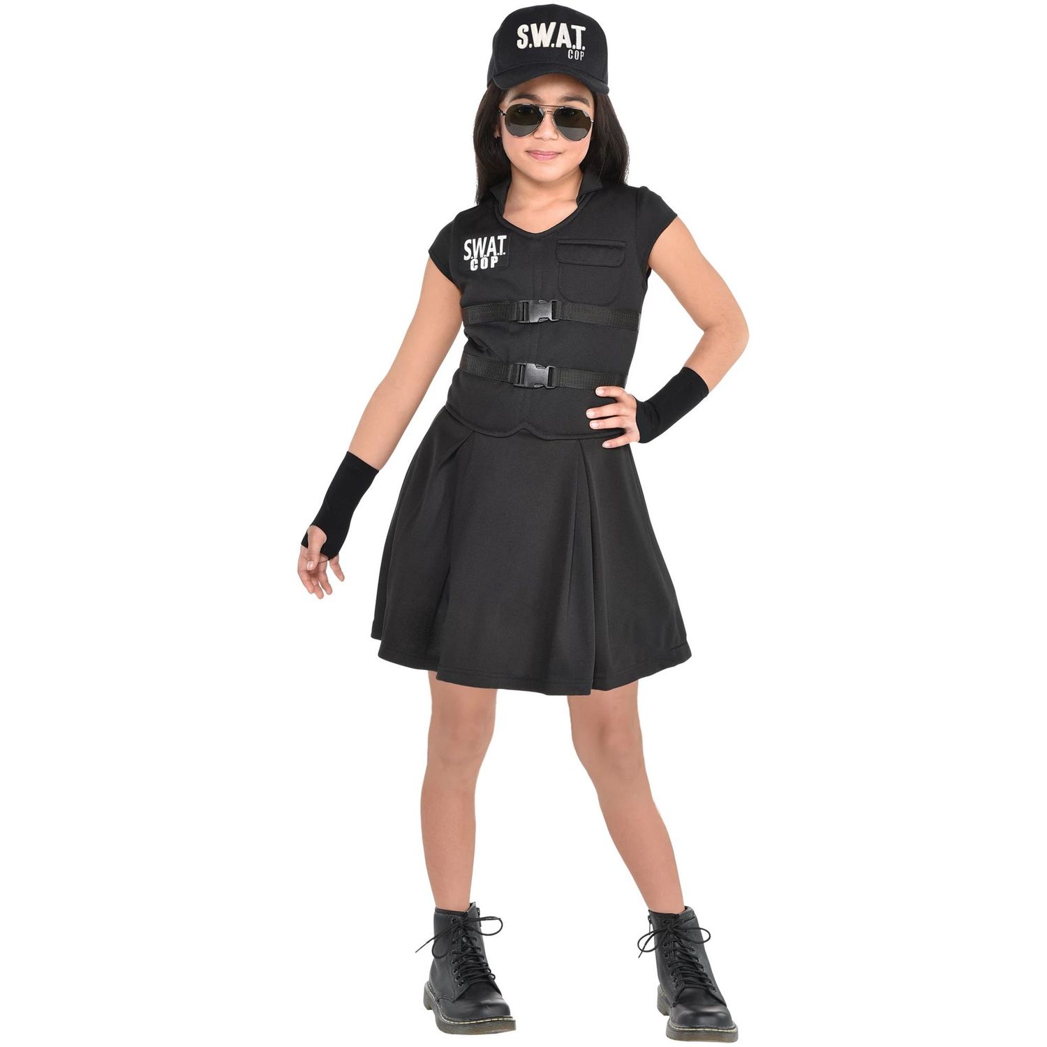 Kids' SWAT Cop Costume, SIZE CHECK: S