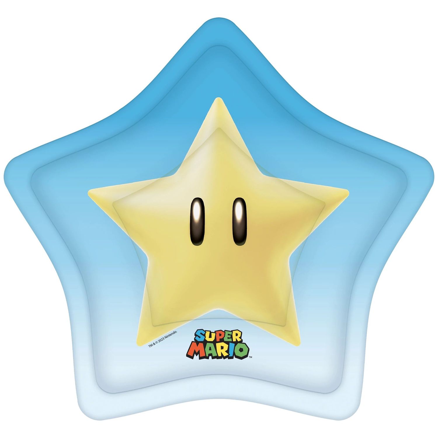 Super Mario Star-Shaped Paper Plates (8ct)