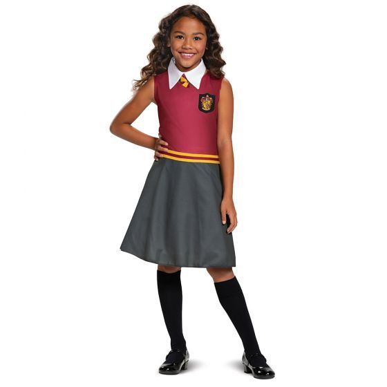 Gryffindor Classic Dress Costume with Collar &amp; Necktie, Size: M