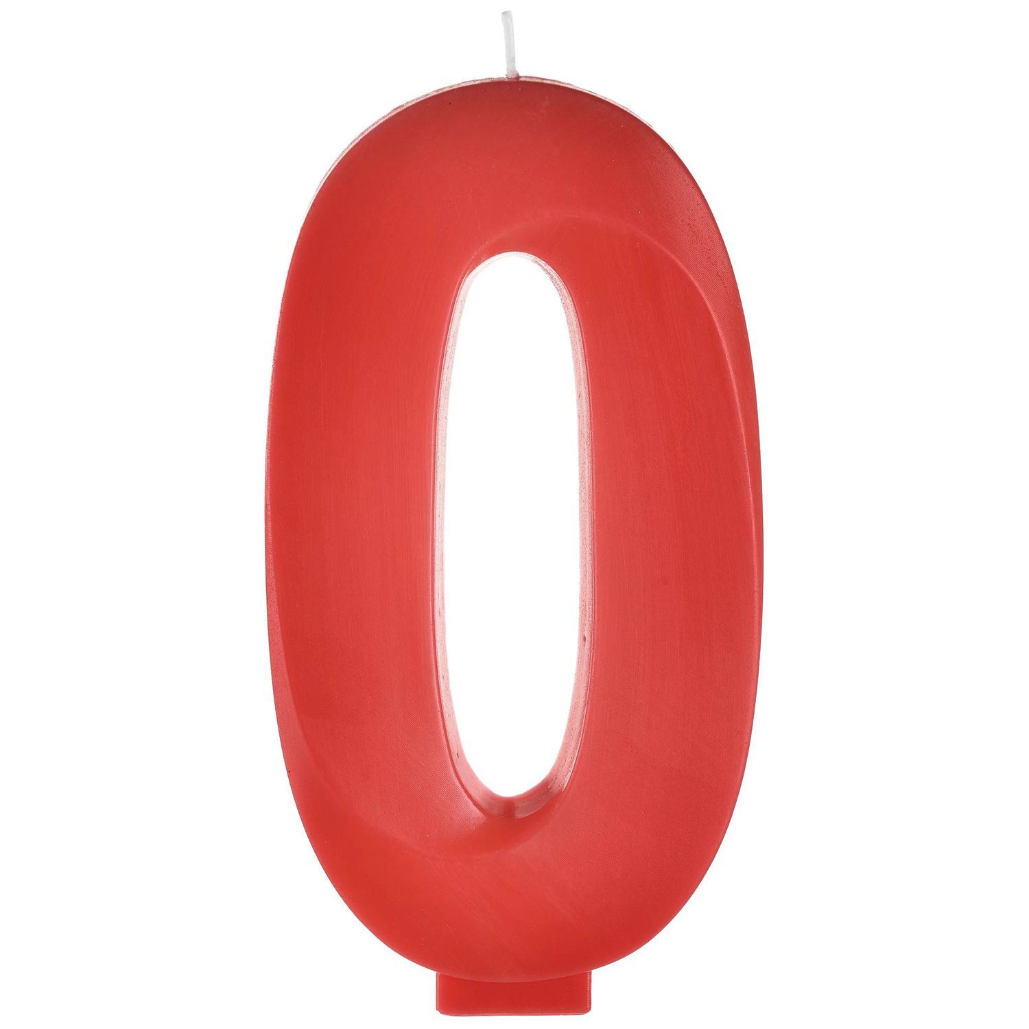 Faceted Number  Birthday Candles, 5.25in, NUMBER: 0