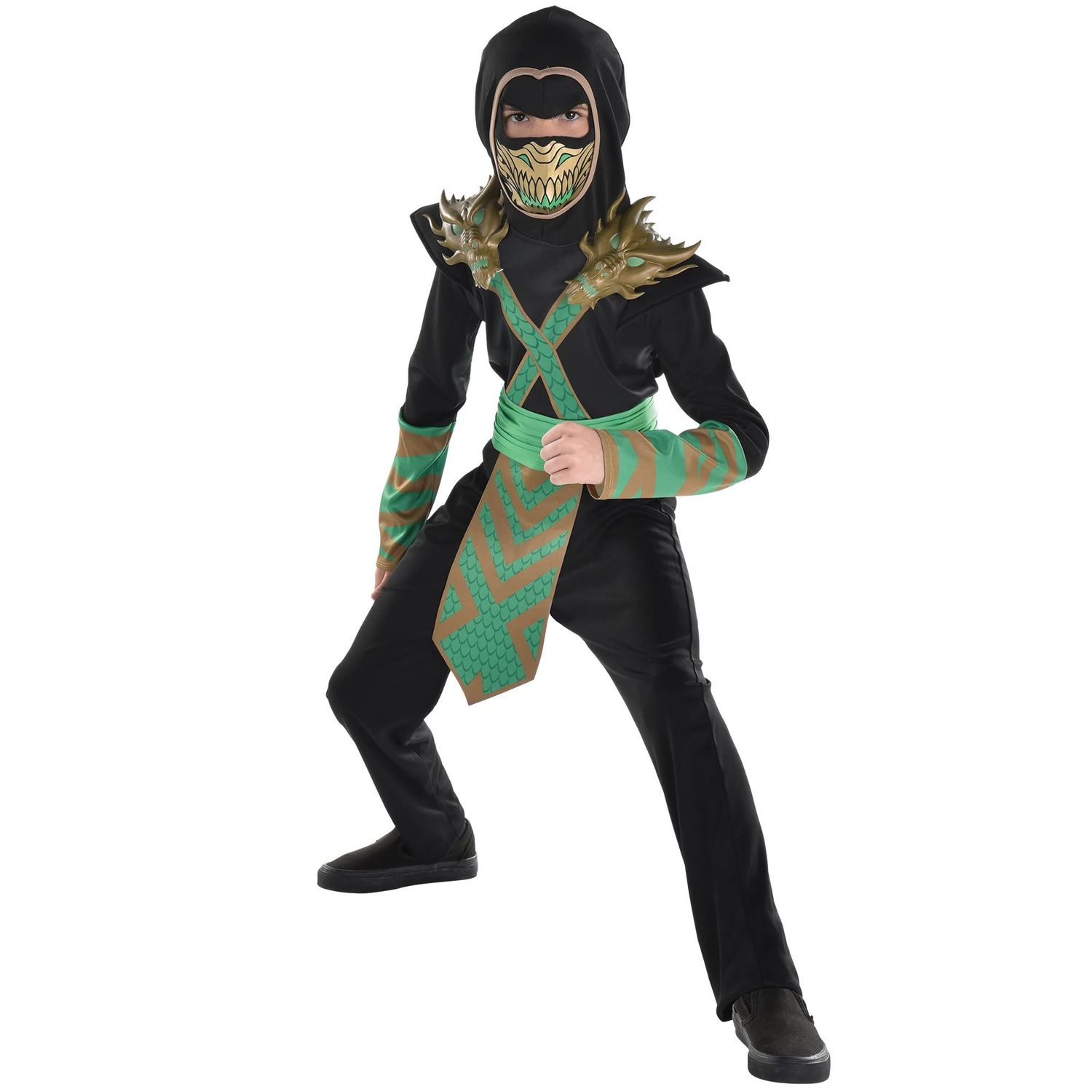 Kids' Dragon Ninja Costume, SIZE CHECK: M