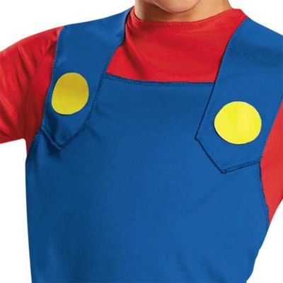 Mario Classic Costume – Jumpsuit, Hat &amp; Faux Mustache