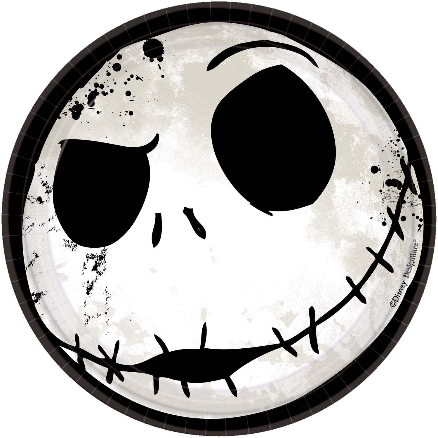 Disney Tim Burton's Nightmare Before Christmas Round paper  Plates, 7"