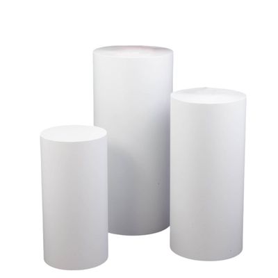 SPANDEX CYLINDER STAND COVERS, S/3, 24"H,x12"D,30"Hx14"D,36"
