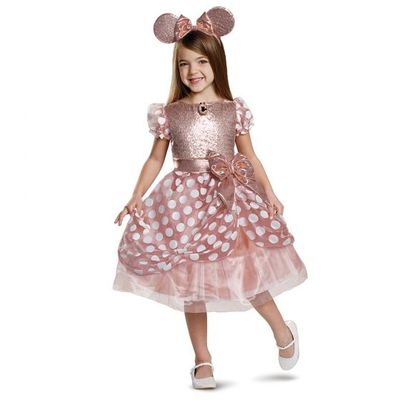Rose Gold Minnie Deluxe Child Costume – Dress &amp; Headband