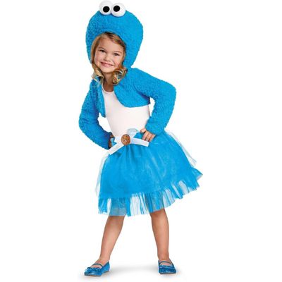 Cookie Monster Infant Costume – Plush Shrug with Character Hood &amp; Tutu Skirt